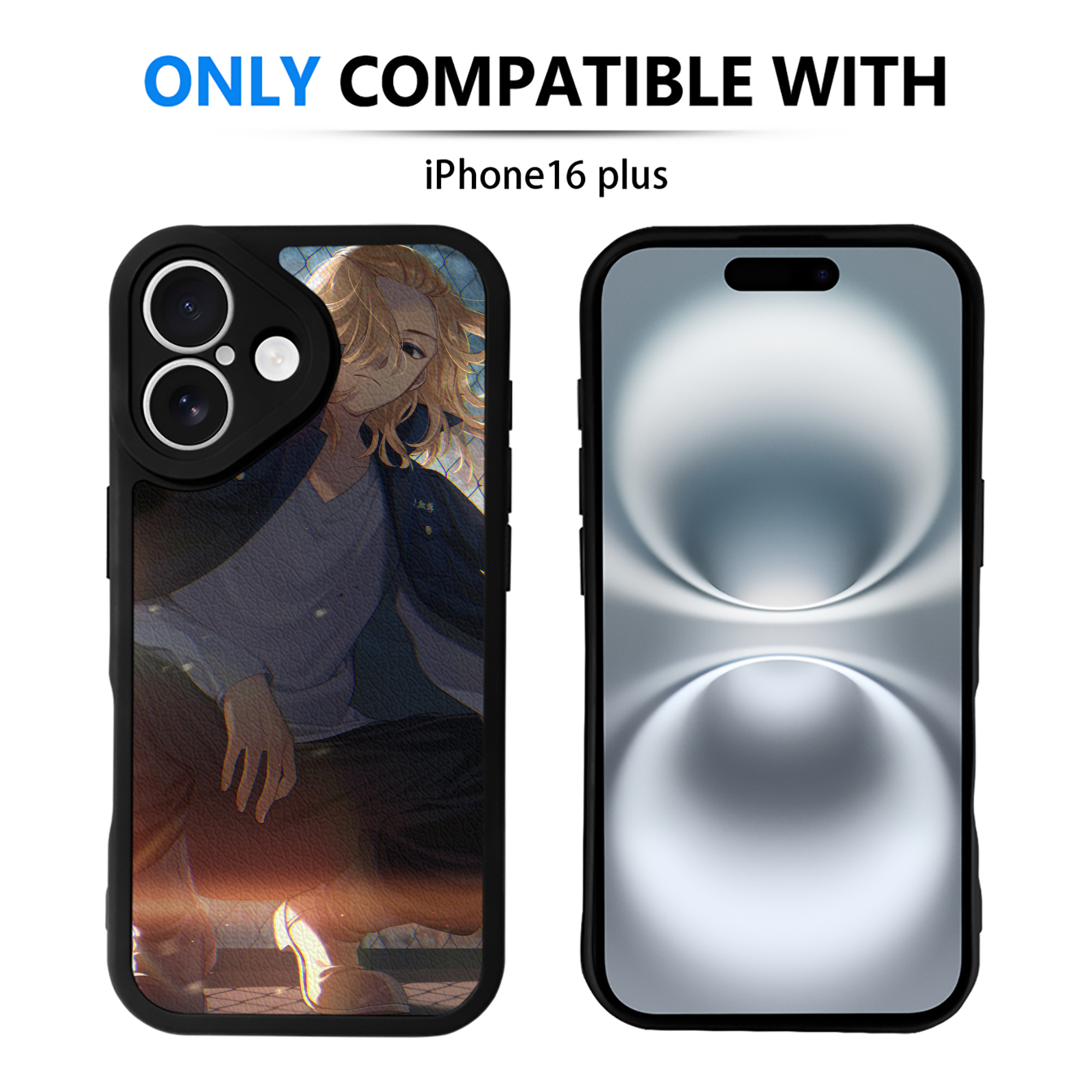 （画像用） 東京リベンジャーズ Tokyo Revengers 【iPhone 16シリーズ対応】シリコンスマホケース（レザー調） 材質：シリコン